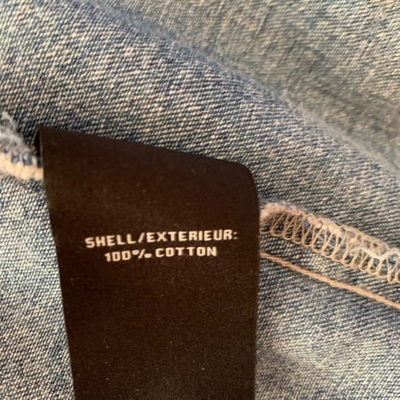 New Bagatelle oversized boyfriend’s blue Denim jacket Shirt 100% cotton size S - Picture 8 of 9